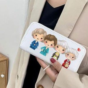 Golden Girls Zip Around Wallet  🌟  Fans Dorothy, Sophia, Rose, Blanche  🌟  🌟